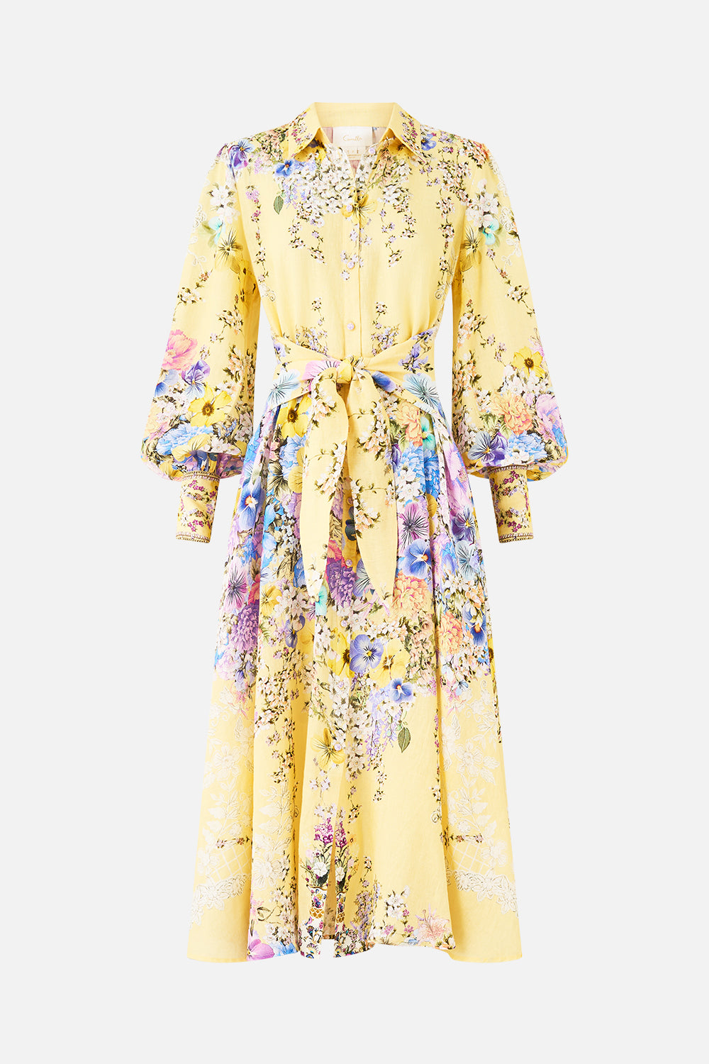WAIST TIE SHIRT DRESS DARLING BUDS