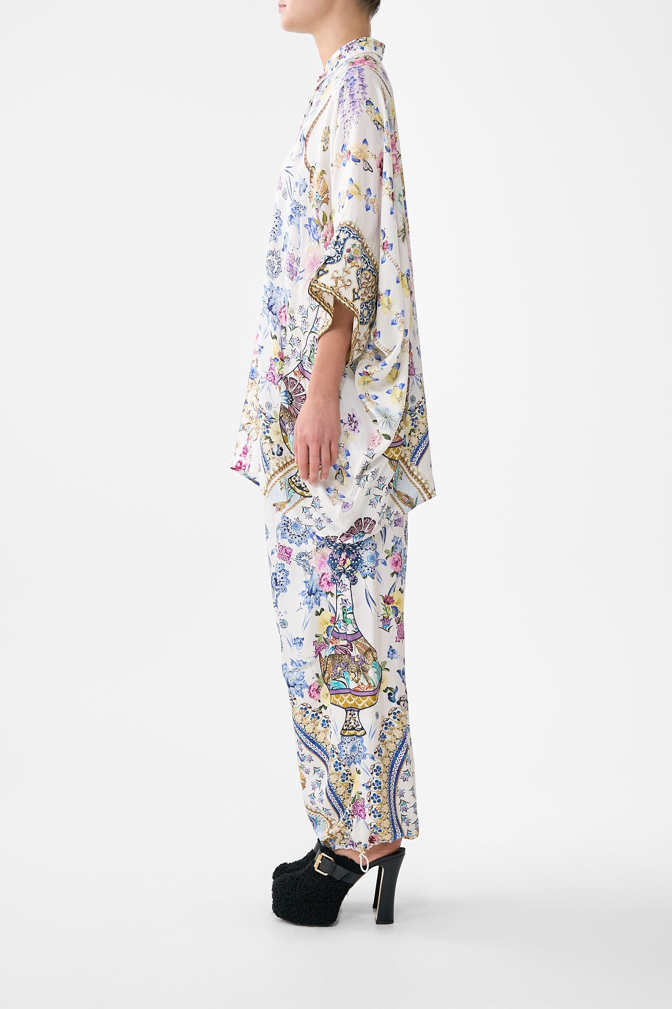 The CAMILLA BATWING SHIRT ALL ABOUT THAT LACE in our  print.