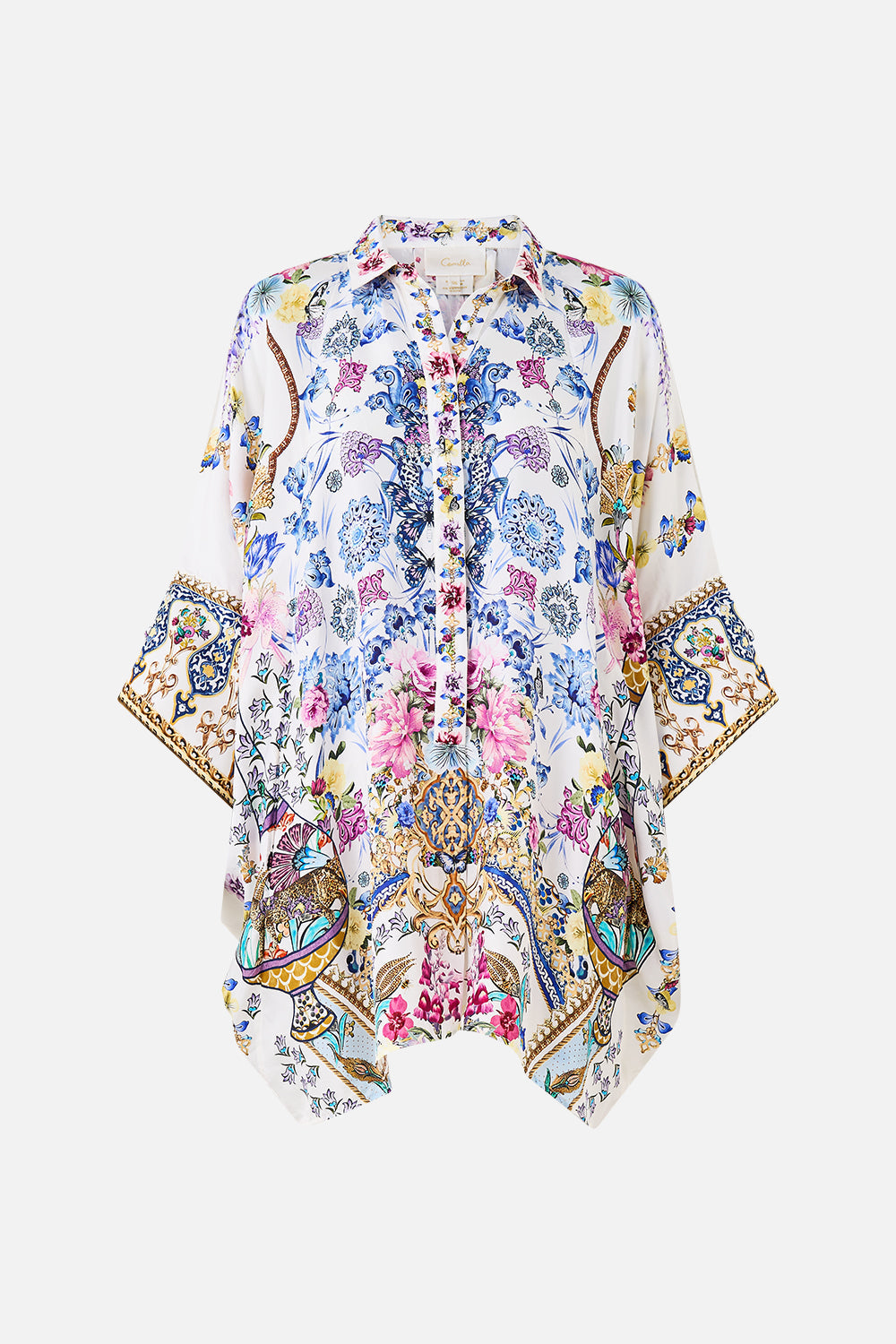The CAMILLA BATWING SHIRT ALL ABOUT THAT LACE in our  print.