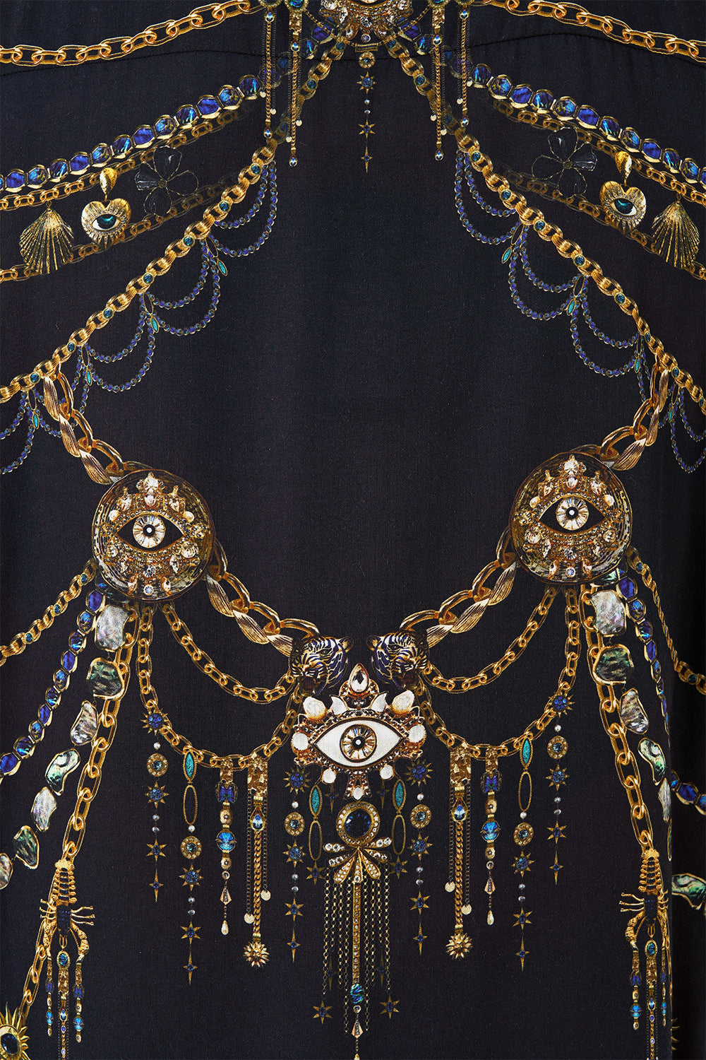 SHORT SLEEVE CAMP COLLARED SHIRT AMULETS AND ALCHEMY