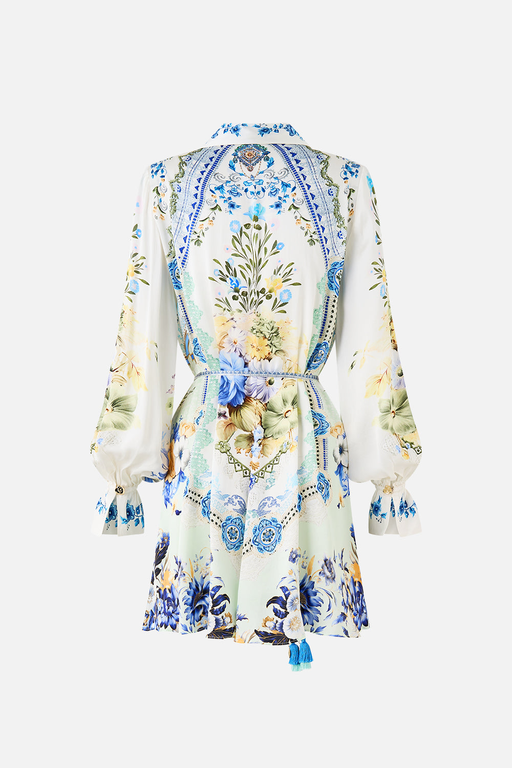 The CAMILLA SHIFT SHIRT DRESS MY HOMESPUN HEART in our  print.