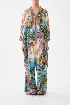 TUCK FRONT PANT BODRUM BOTANICALS