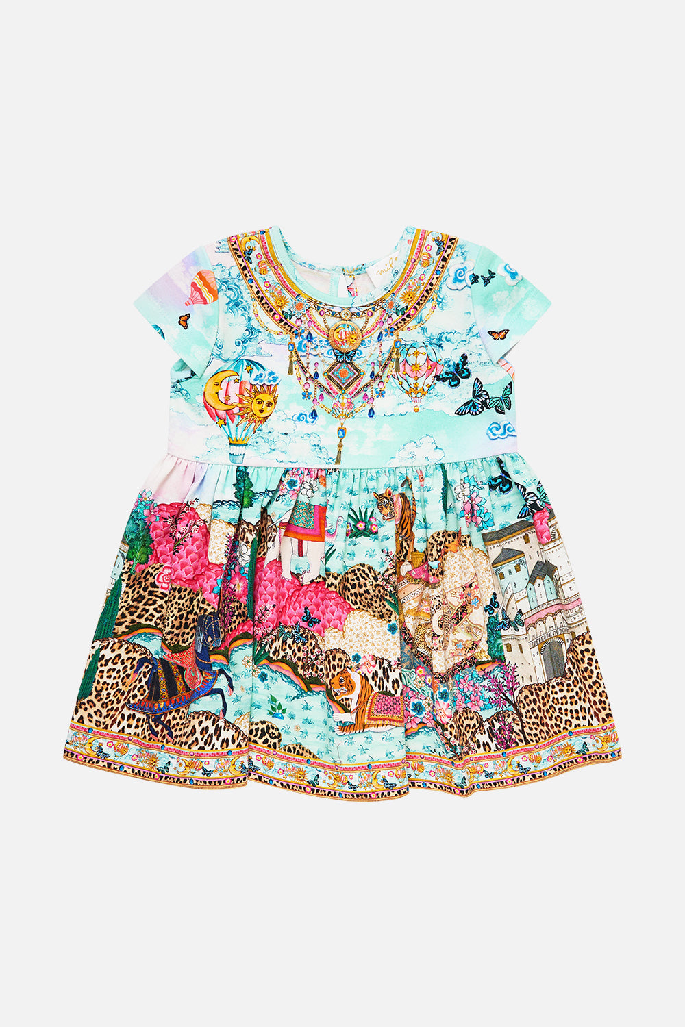 BABIES TEE DRESS WITH GATHERED SKIRT MINIATURE MOMENTS