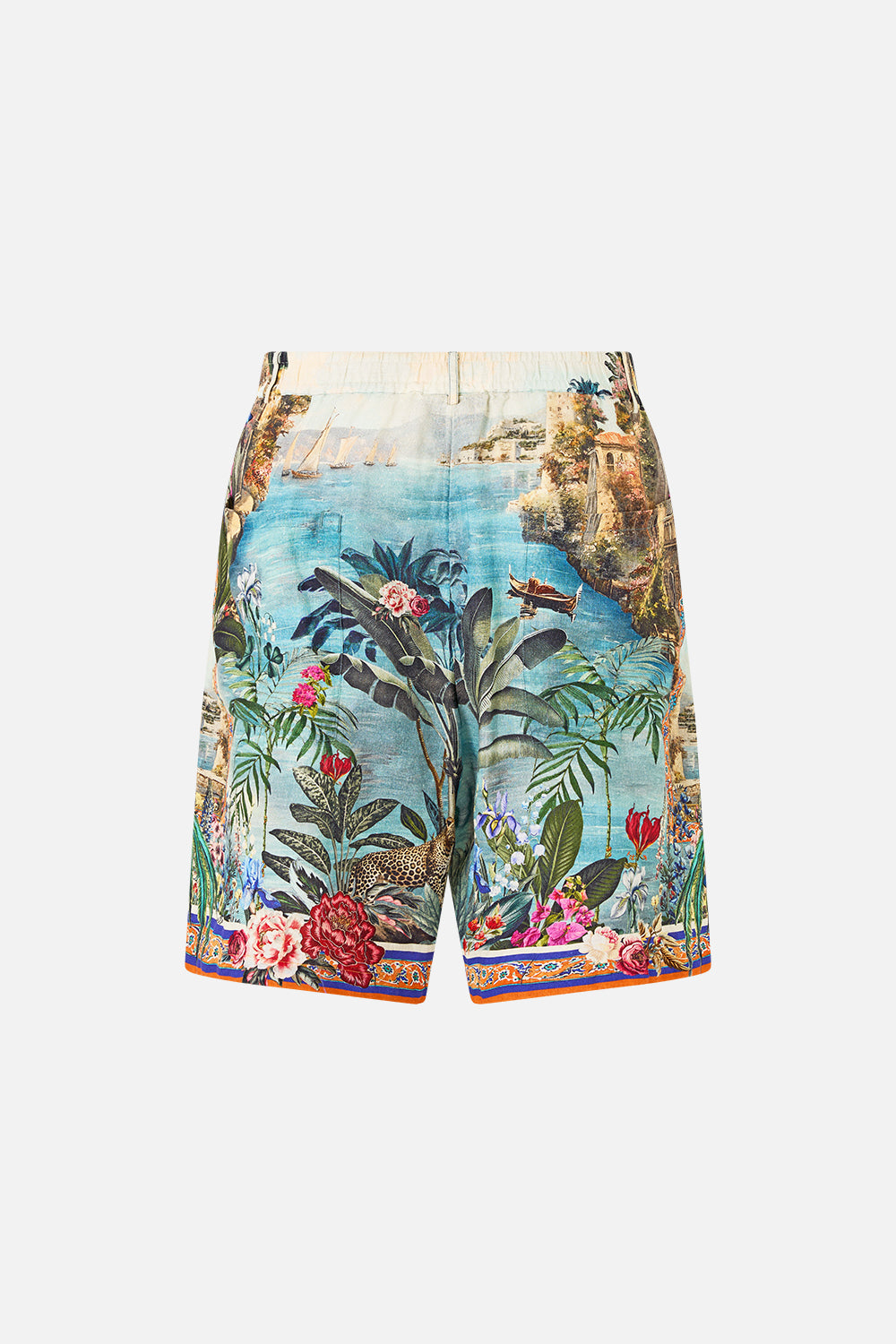 LONG WALK SHORT WITH ELASTIC BACK BODRUM BOTANICALS