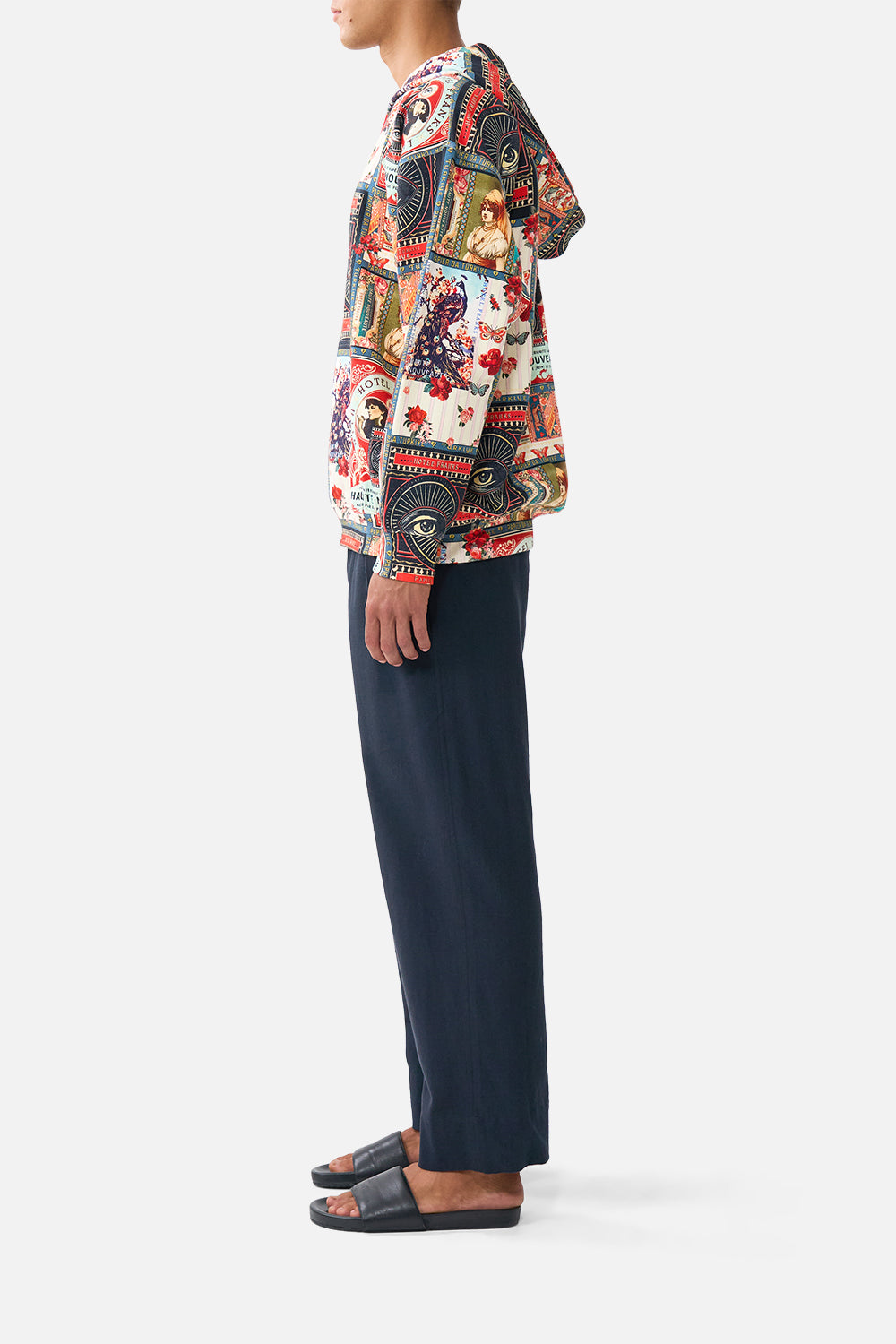 RELAXED FIT OVERSIZED HOODIE W KANGA POCKET HIGH CLASS HOOKAH