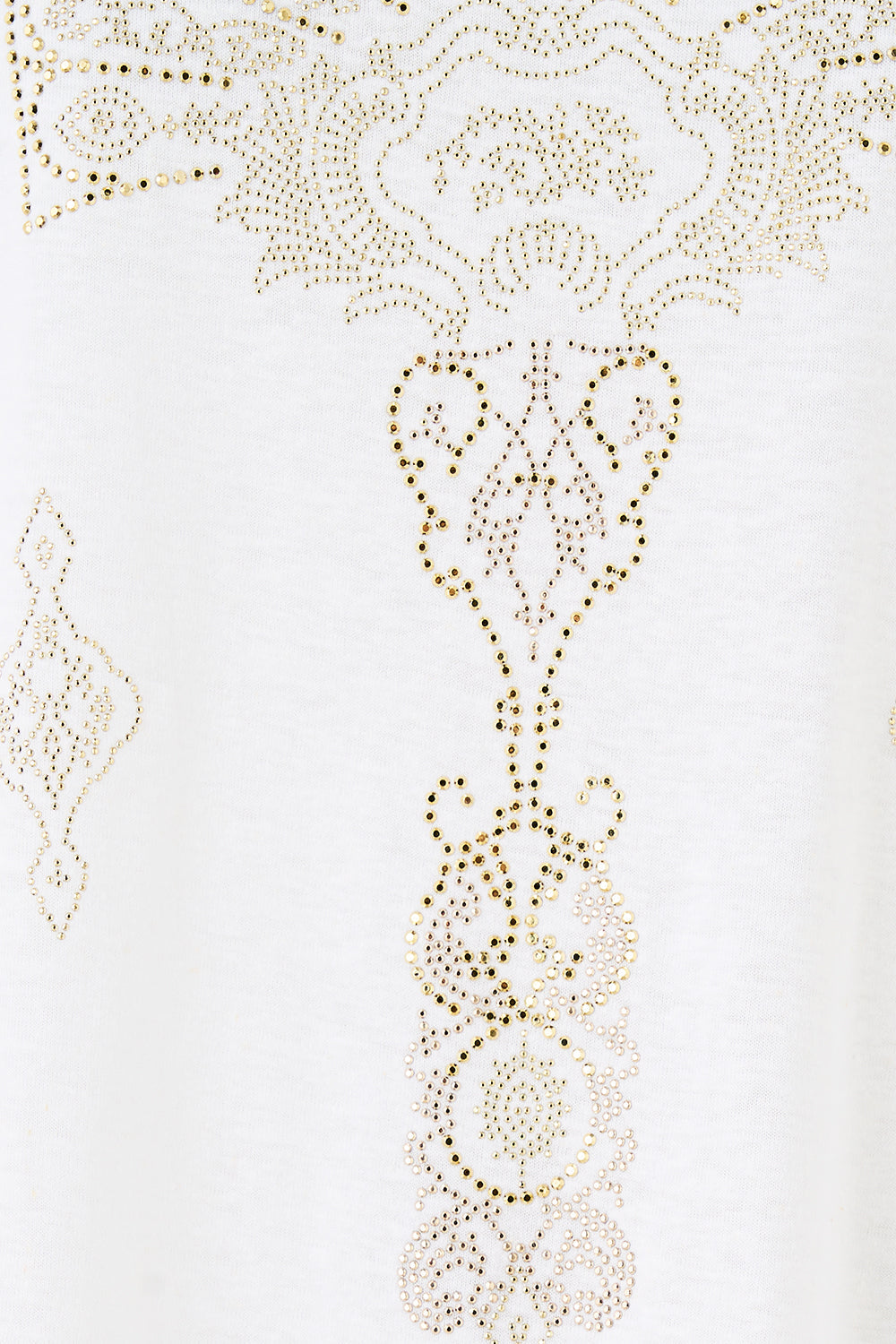 The CAMILLA T-SHIRT WITH DROPPED ARMHOLE - WHITE EAST OF ISTANBUL in our  print.