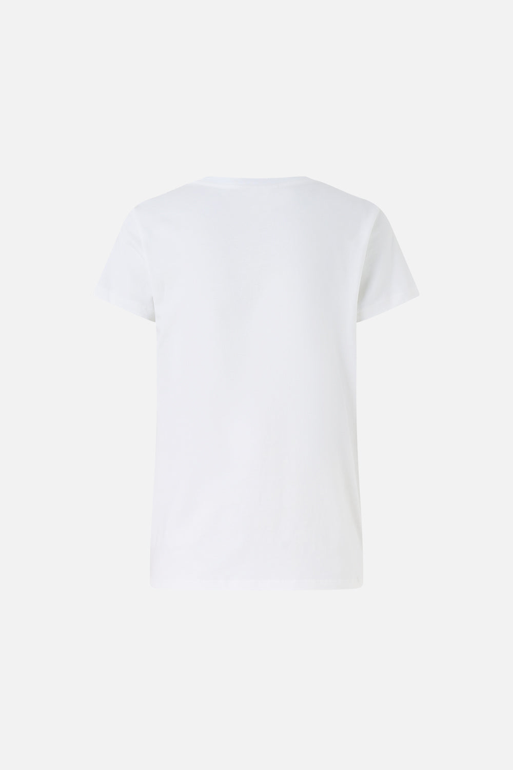 The CAMILLA SLIM FIT ROUND NECK T-SHIRT - WHITE/MULTI TOTEMS AND TREASURES in our  print.