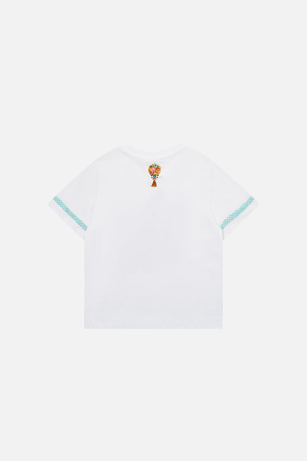 The CAMILLA KIDS SHORT SLEEVE CLASSIC TEE MINIATURE MOMENTS in our  print.