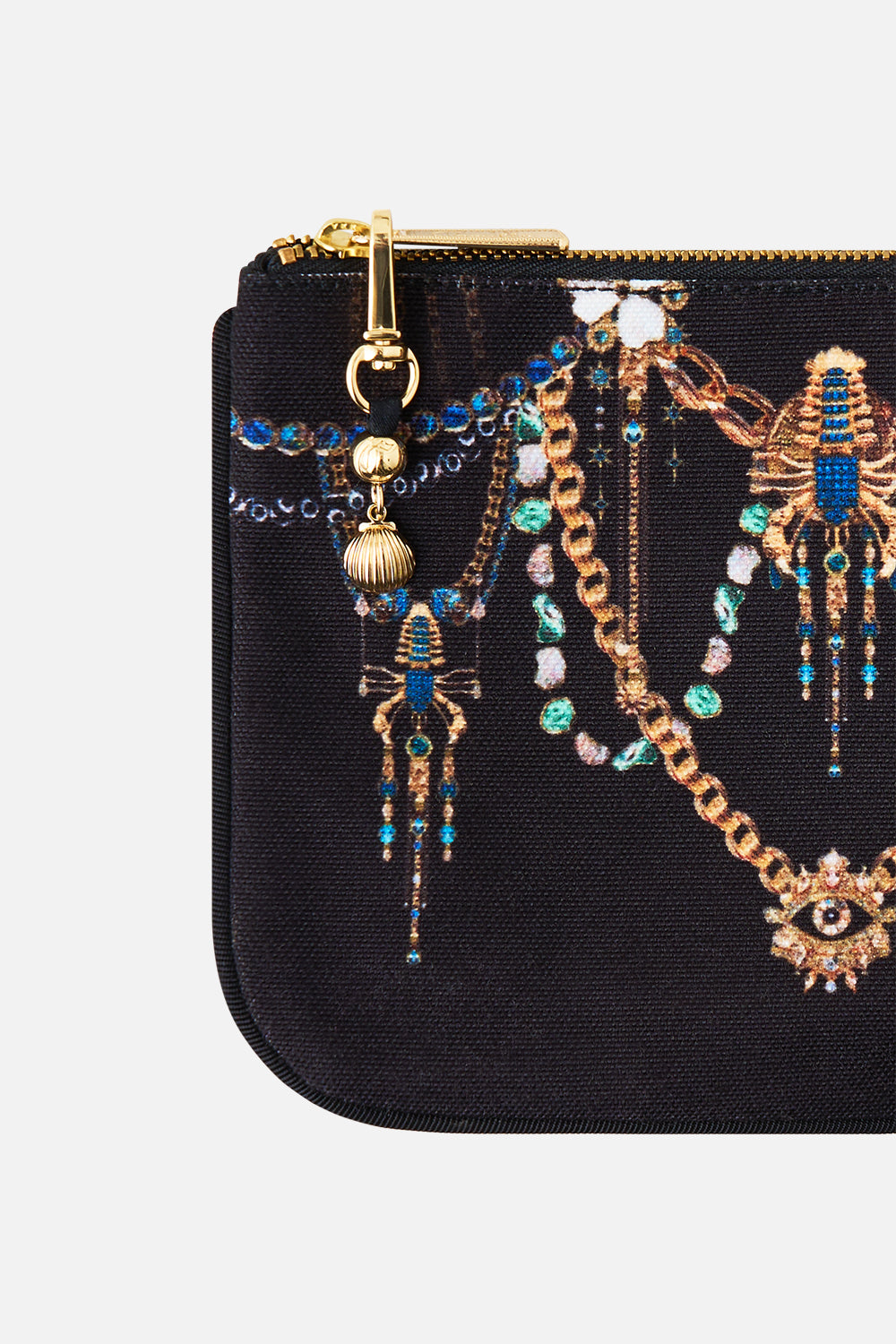 The CAMILLA COIN AND PHONE PURSE AMULETS AND ALCHEMY in our  print.
