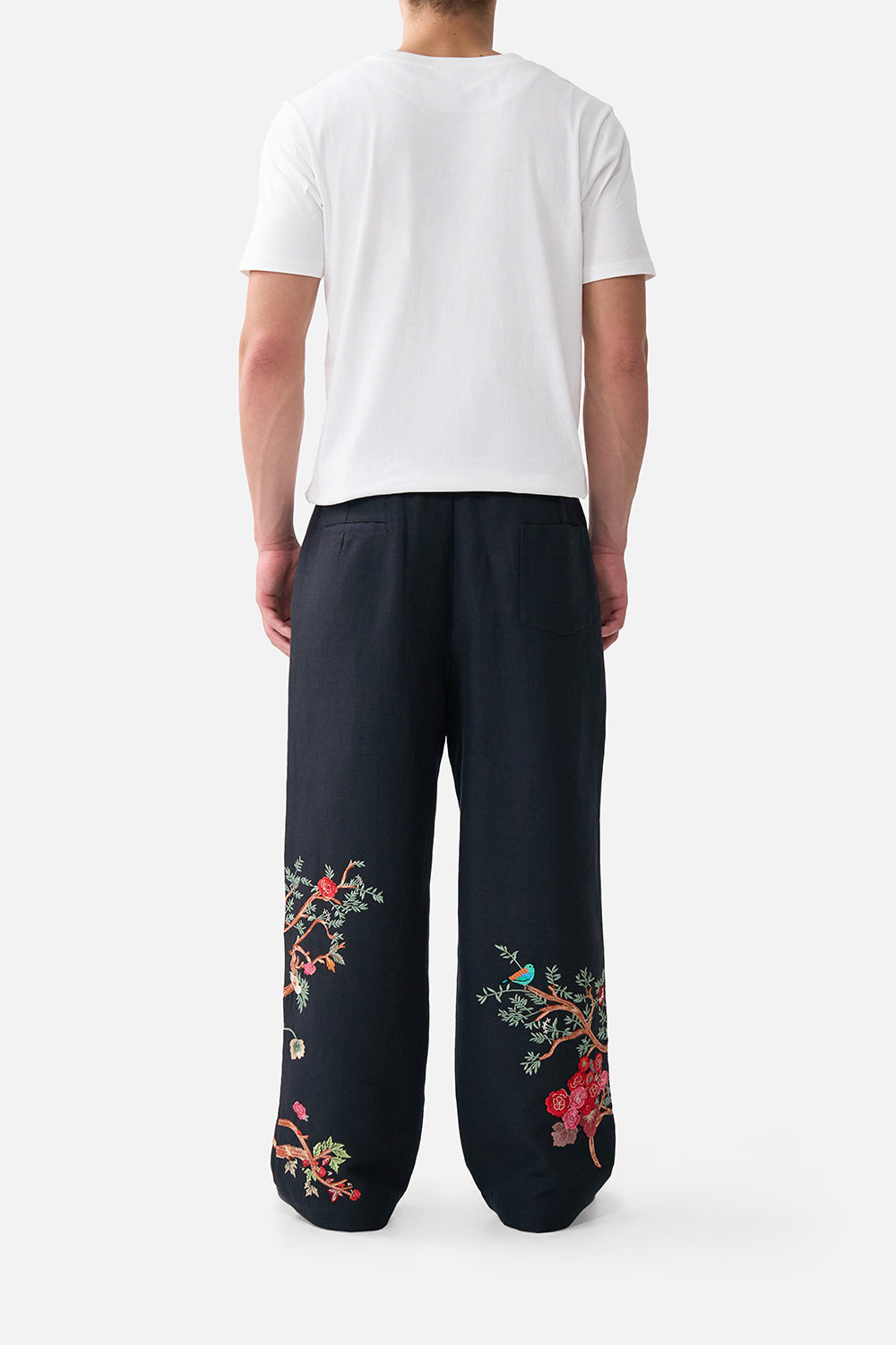 EMBROIDERED TAILORED LOUNGE PANT SULTANS AND QUEENS