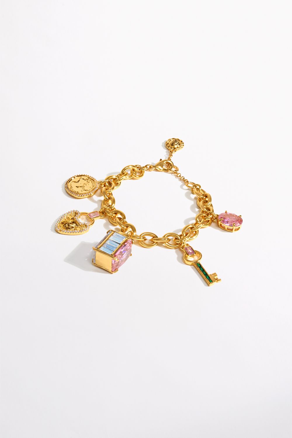 LOCKETS LOADED CHARM BRACELET GOLD