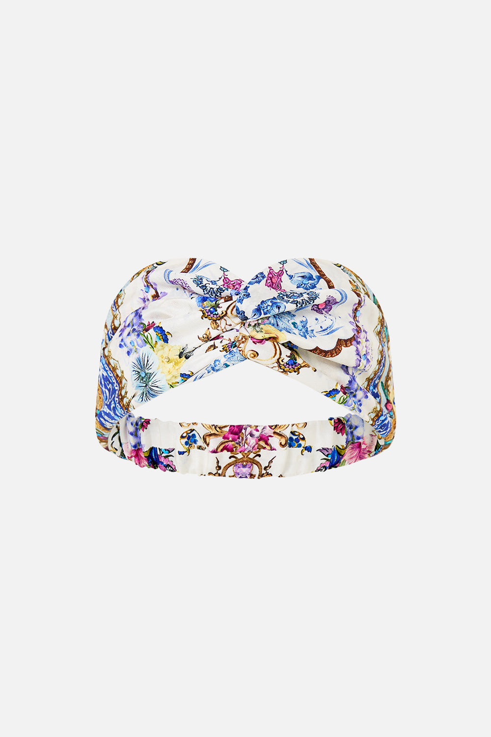 The CAMILLA WOVEN TWIST HEADBAND ALL ABOUT THAT LACE in our ALL ABOUT THAT LACE print.