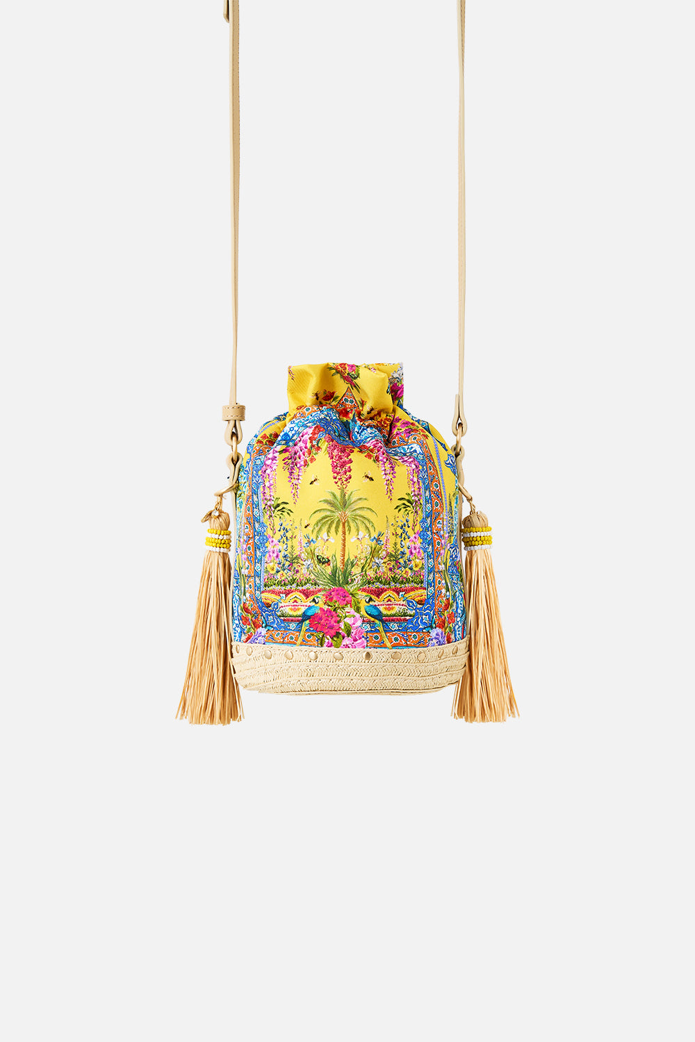 TIE TOP BUCKET BAG WITH TASSELS SULTANAHMET SUMMER