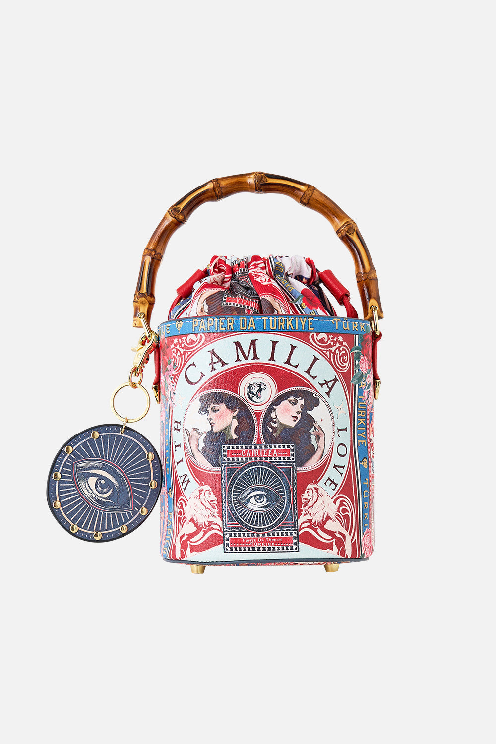 DRAWSTRING BUCKET BAG WITH KEYRING HIGH CLASS HOOKAH