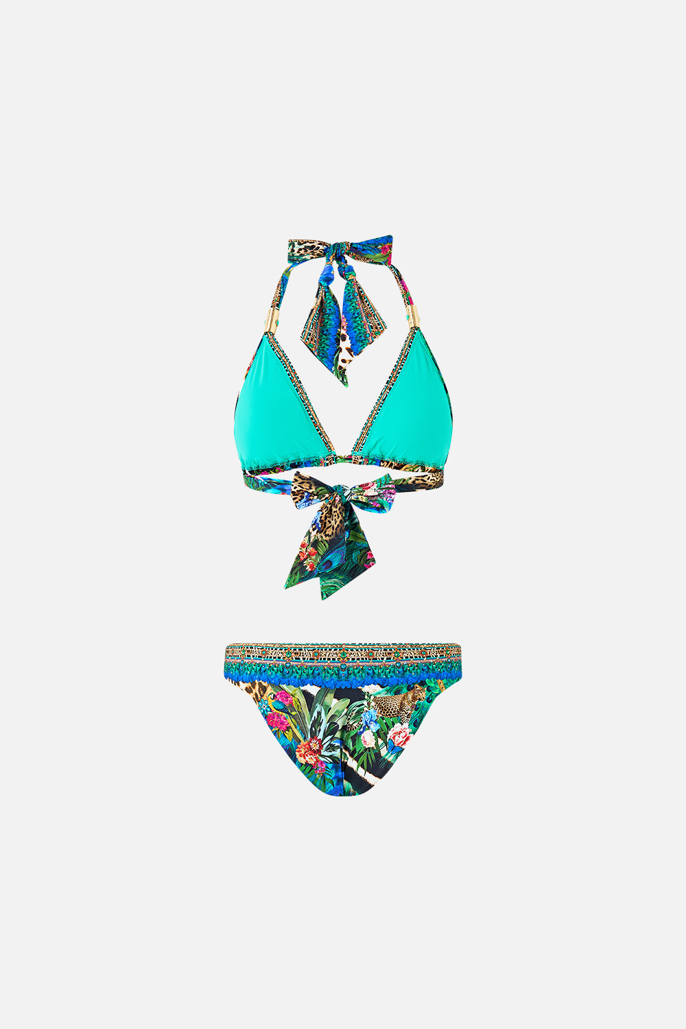 SOFT THICK TIE TRI BIKINI SET WITH TRIMS ANIMAL ALCHEMY