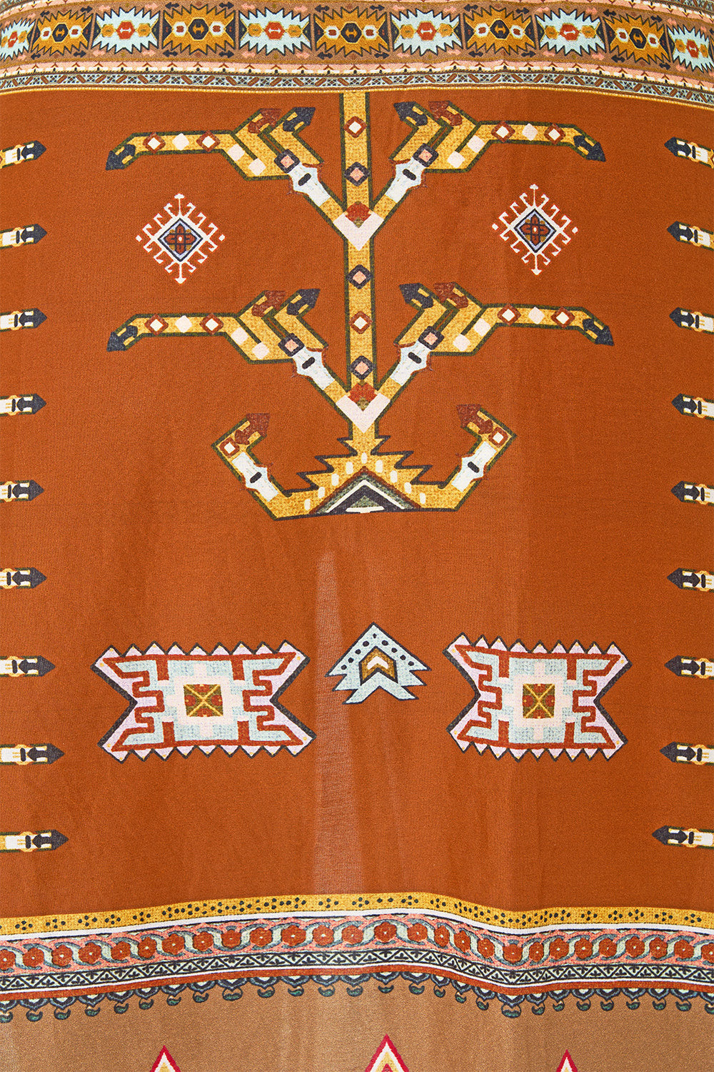 WOVEN SHORT SARONG WITH MACRAME TIE WAIST FABRIC OF TIME