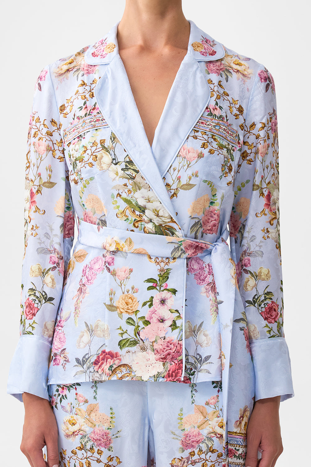 PYJAMA SUIT JACKET TILED IN TIME