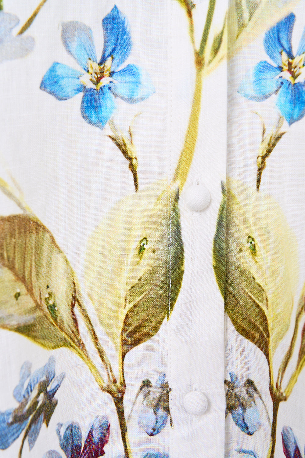 WAIST TIE SHIRT DRESS BOTANICAL BALLADS