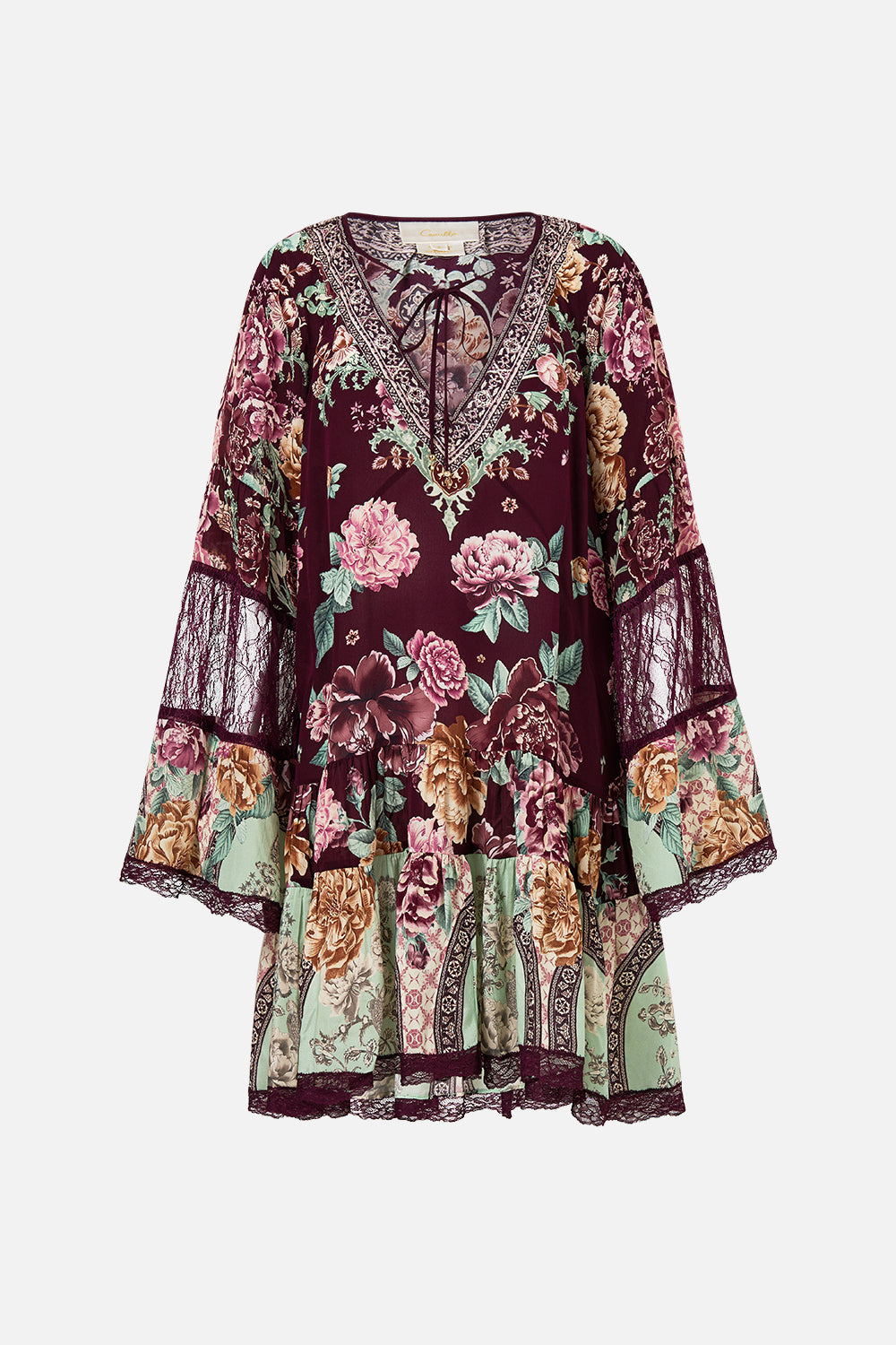 A-LINE GATHERED PANEL DRESS IF THESE TILES COULD TALK