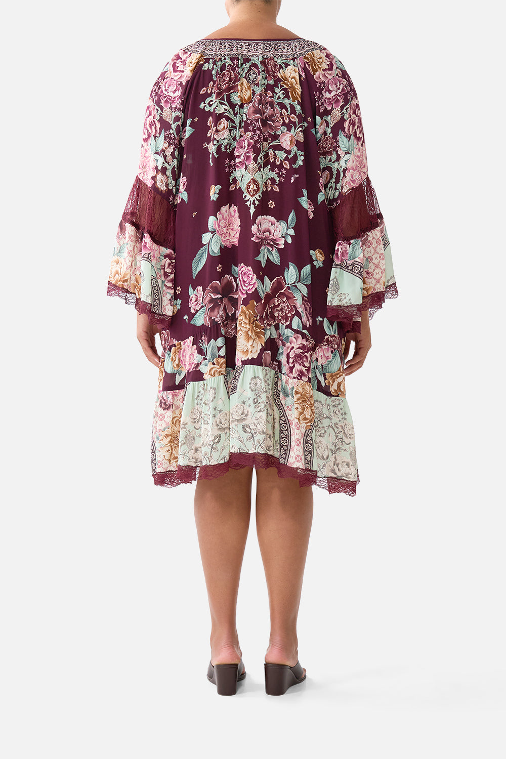 A-LINE GATHERED PANEL DRESS IF THESE TILES COULD TALK