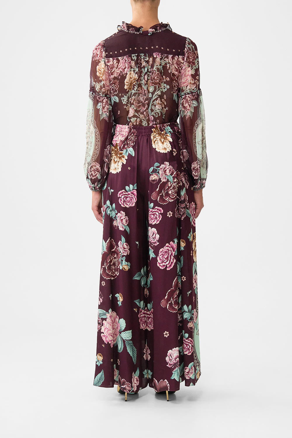 The CAMILLA flares with lace up side from our print if these tiles could talk