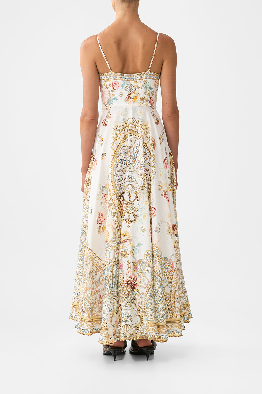 LONG DRESS WITH TIE FRONT OTTOMAN DYNASTY