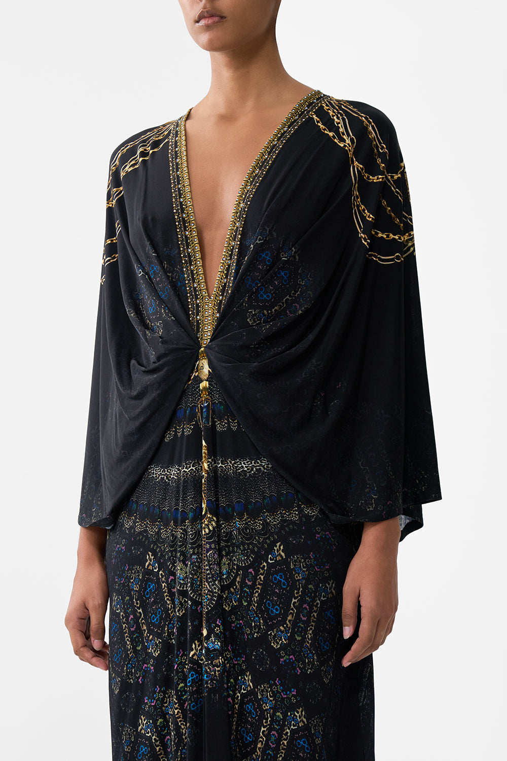 TUCK FRONT JERSEY DRESS SONG OF THE SOLSTICE