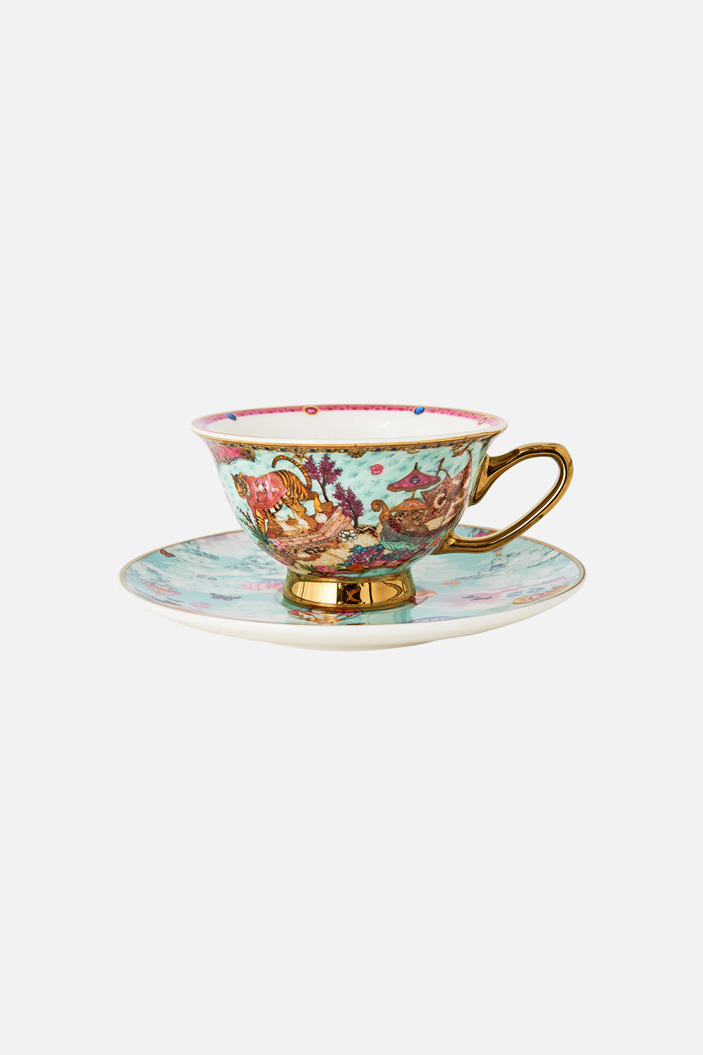 TEA CUP AND SAUCER SET MINIATURE MOMENTS