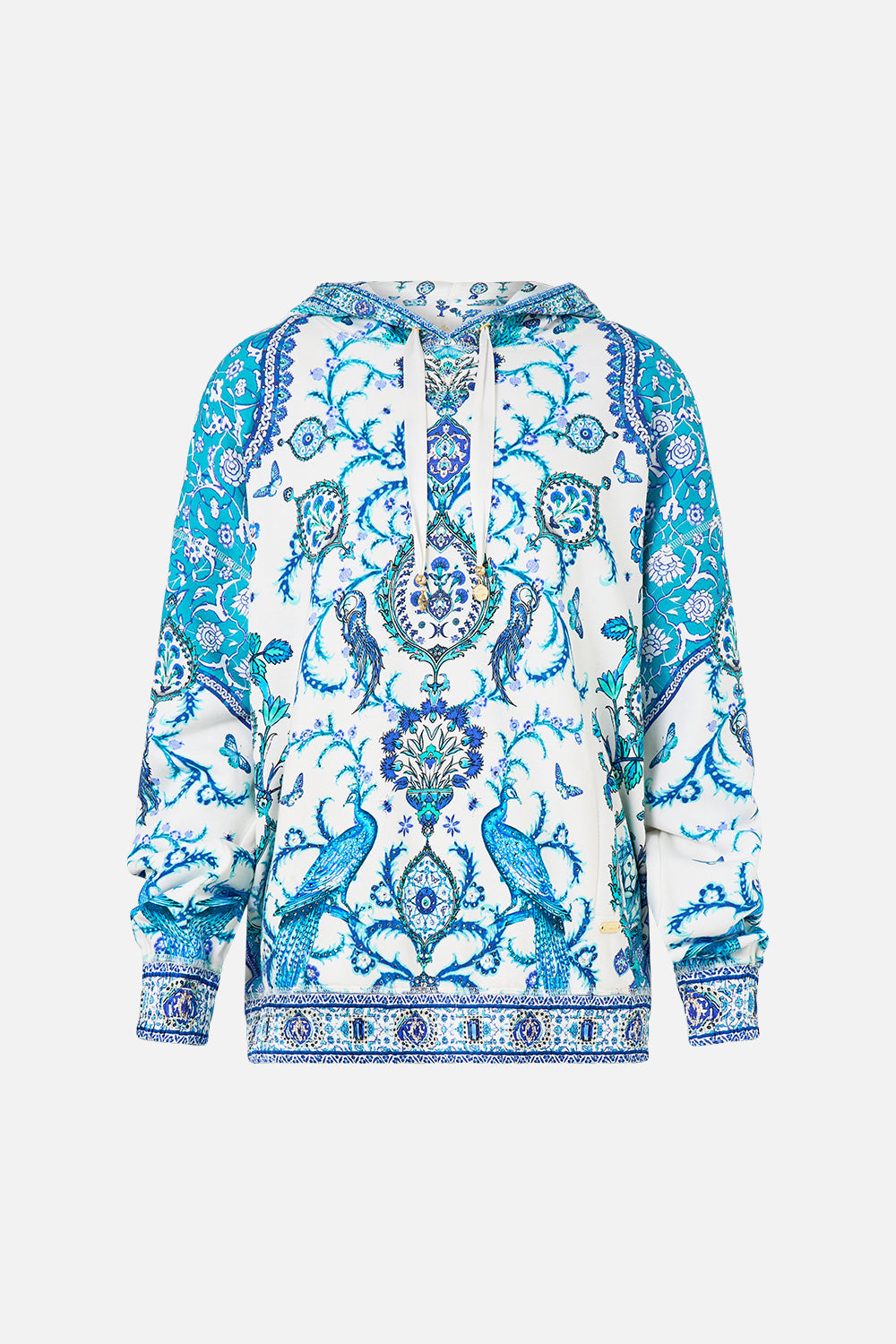 CONTRAST BAND HOODIE WITH SIDE POCKETS ISNIK LULLABY