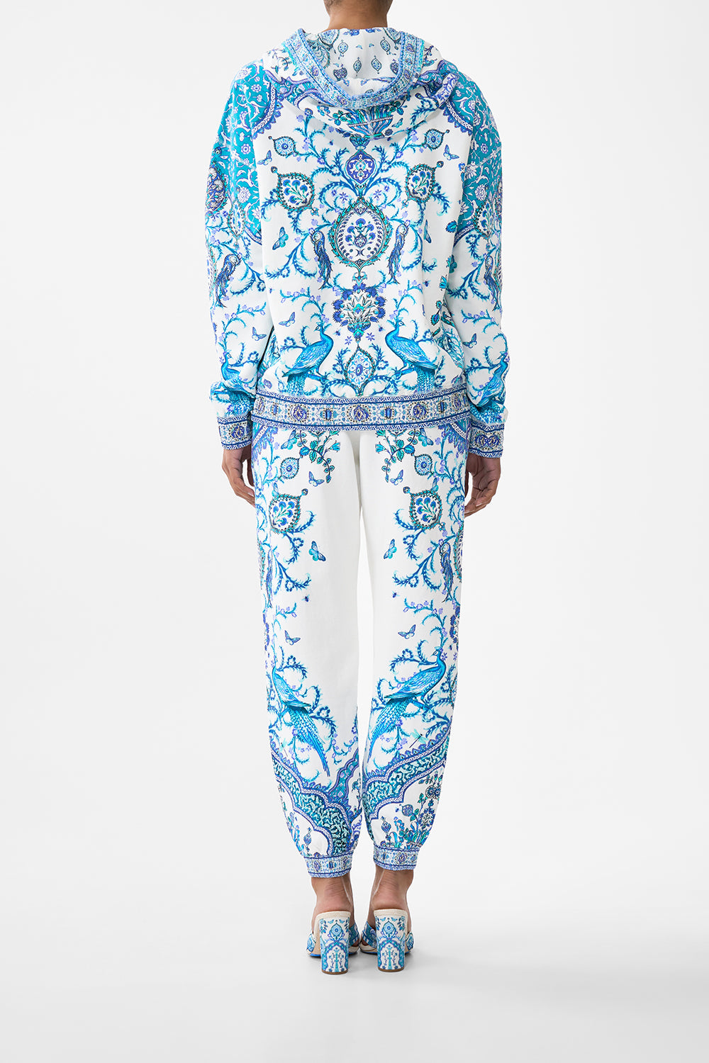 CONTRAST BAND HOODIE WITH SIDE POCKETS ISNIK LULLABY