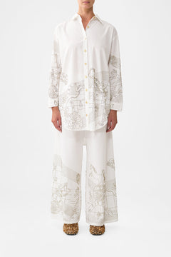 SHIRT TUNIC WITH SIDE BUTTONS HOUSE OF HOROSCOPES