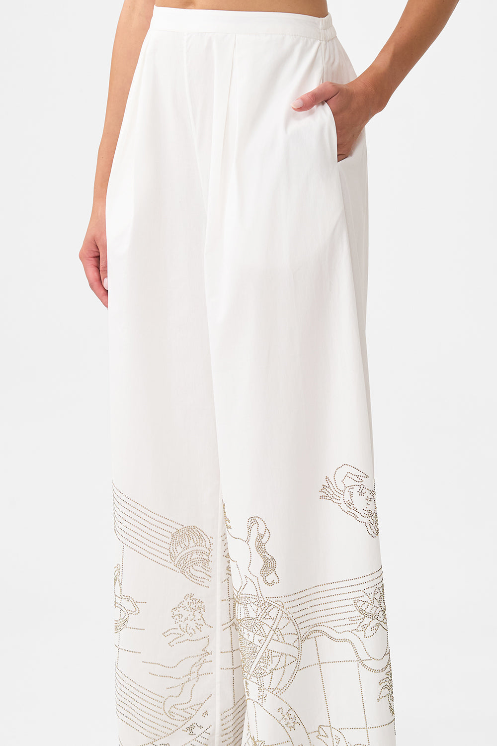 The CAMILLA TUCK FRONT PANT HOUSE OF HOROSCOPES in our  print.