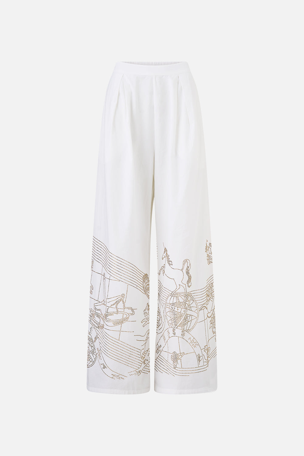 The CAMILLA TUCK FRONT PANT HOUSE OF HOROSCOPES in our  print.