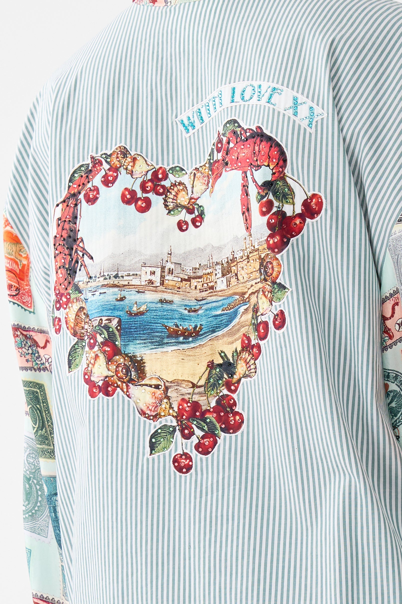 LONG SLEEVE OVERSIZED SHIRT WITH POCKET WITH LOVE FROM TÜRKIYE