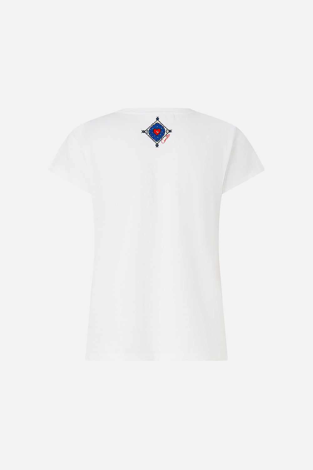 The CAMILLA Slim Fit Round Neck T-Shirt in our Rinse & Roar print.