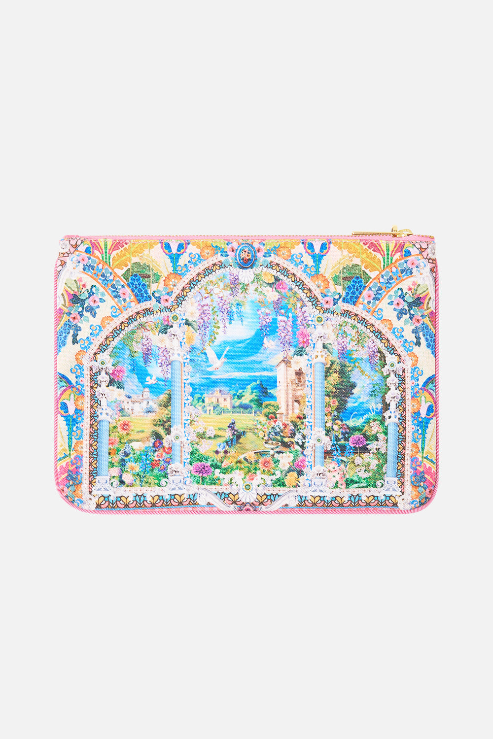 SMALL CANVAS CLUTCH NAVÀS NOUVEAU