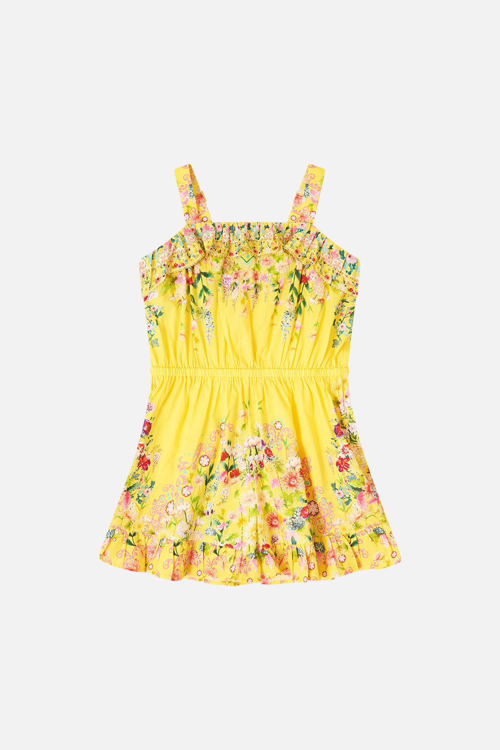 KIDS WIDE STRAP PLAYSUIT WITH FRILL EDGES LADY LIMONADA