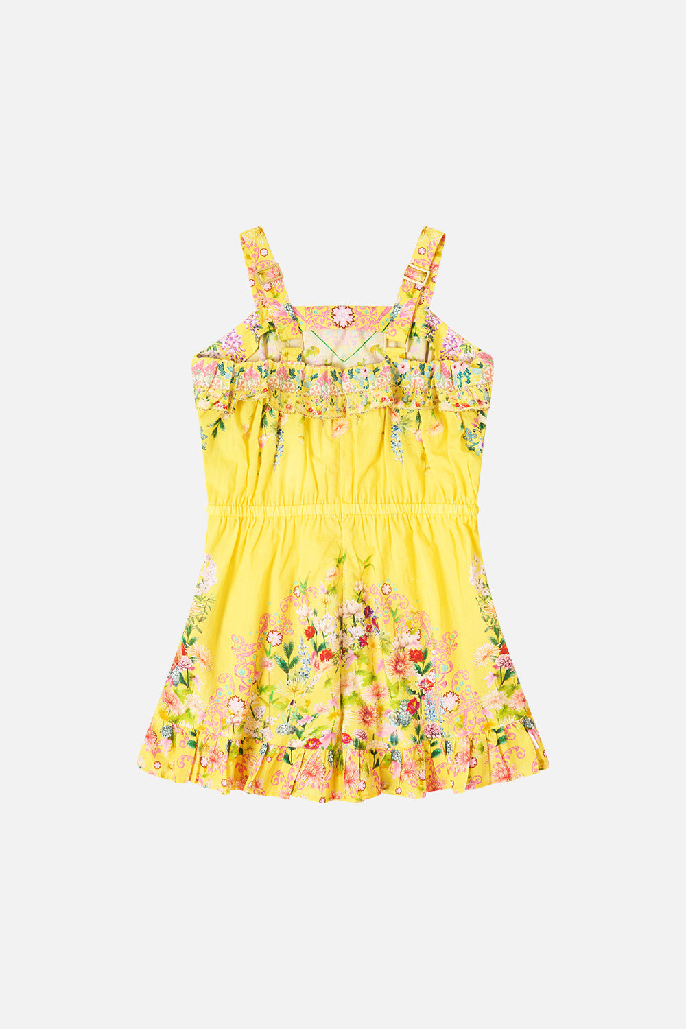 KIDS WIDE STRAP PLAYSUIT WITH FRILL EDGES LADY LIMONADA