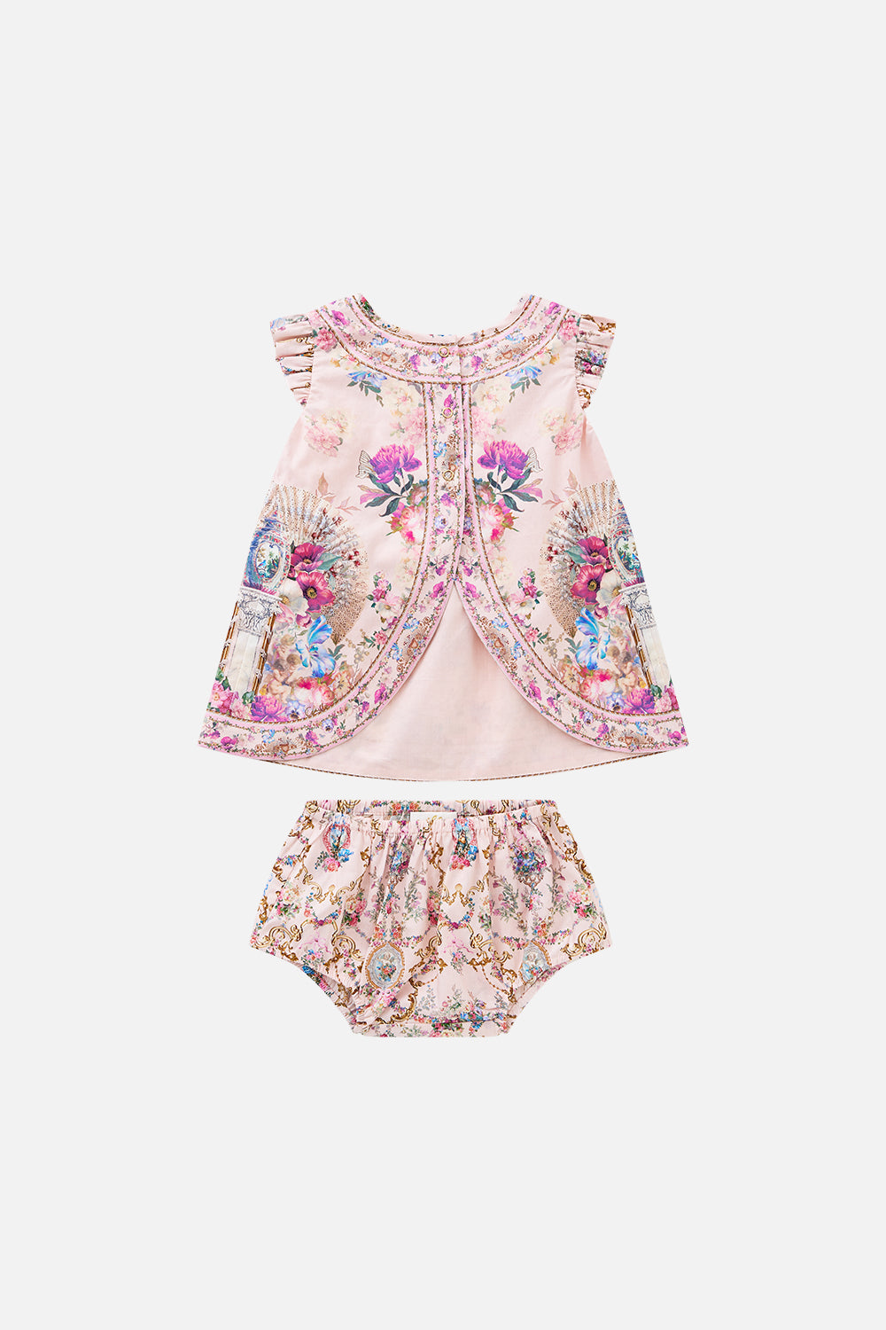 BABIES FRILL SLEEVE TOP AND BLOOMER SET CASA DE FIERAS