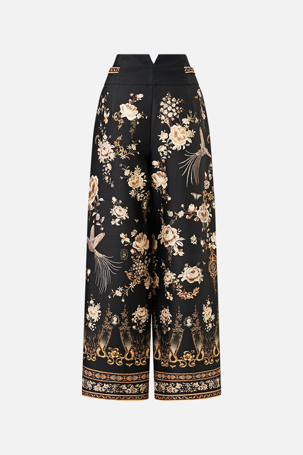 TAILORED PANT WITH WAIST BUTTON DETAIL FLAMENCO FOLKLORE