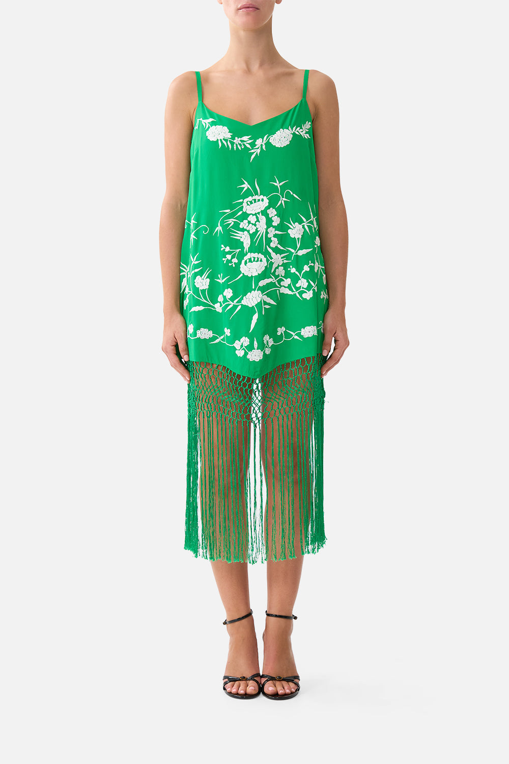 RELAXED MINI DRESS WITH FRINGING SACROMONTE SEÑORITA