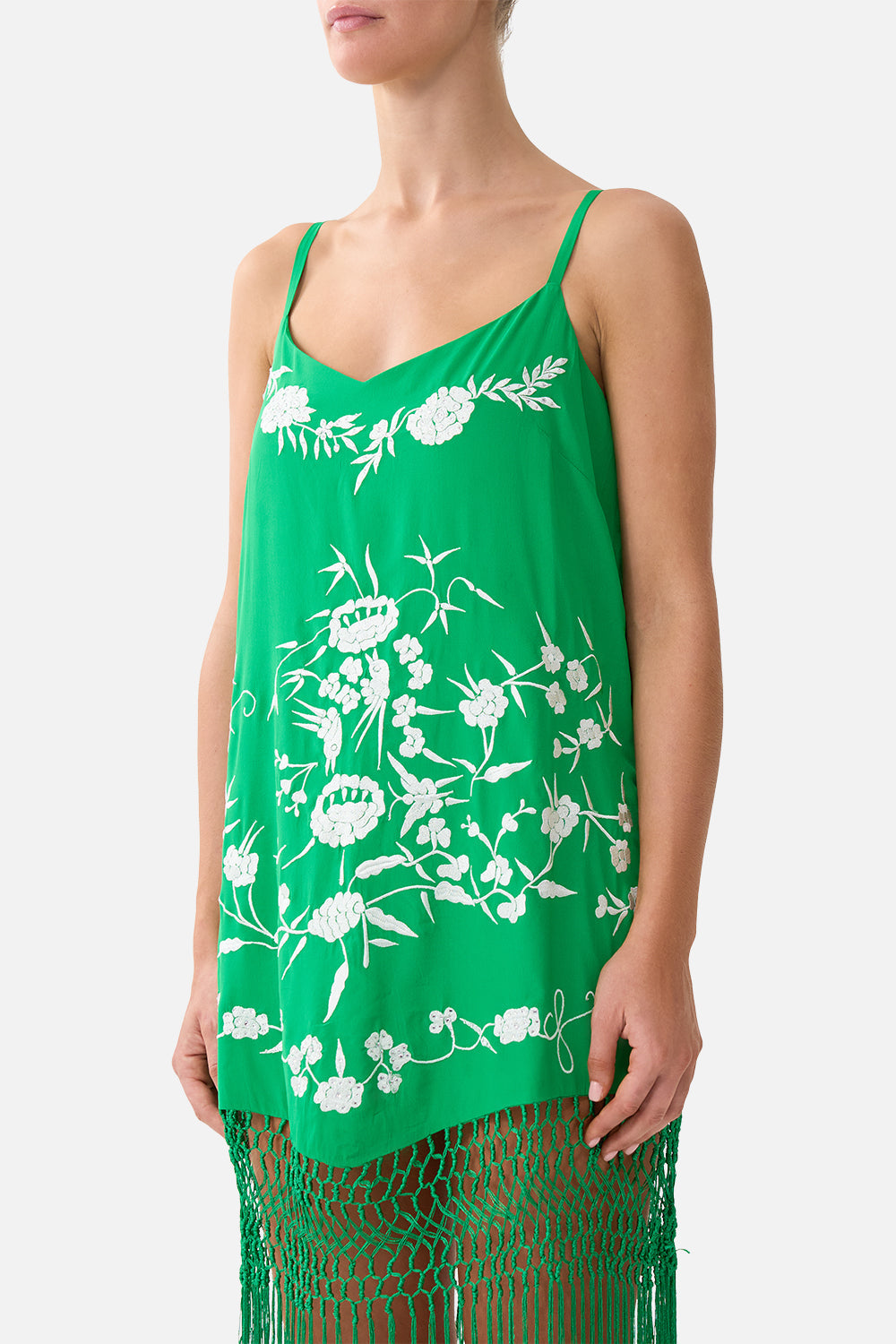 RELAXED MINI DRESS WITH FRINGING SACROMONTE SEÑORITA