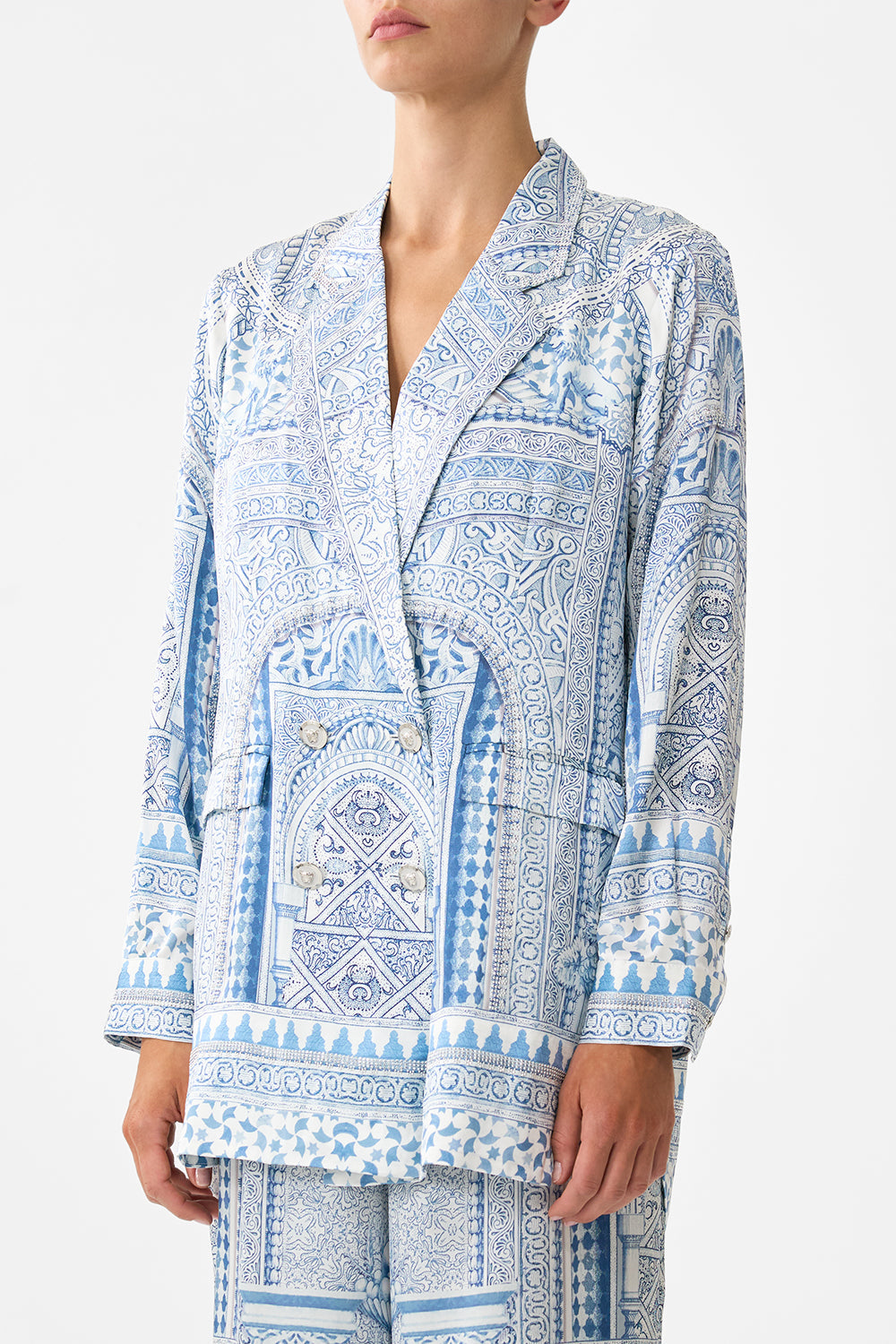 DOUBLE BREASTED SOFT JACKET THE HUM OF THE ALHAMBRA