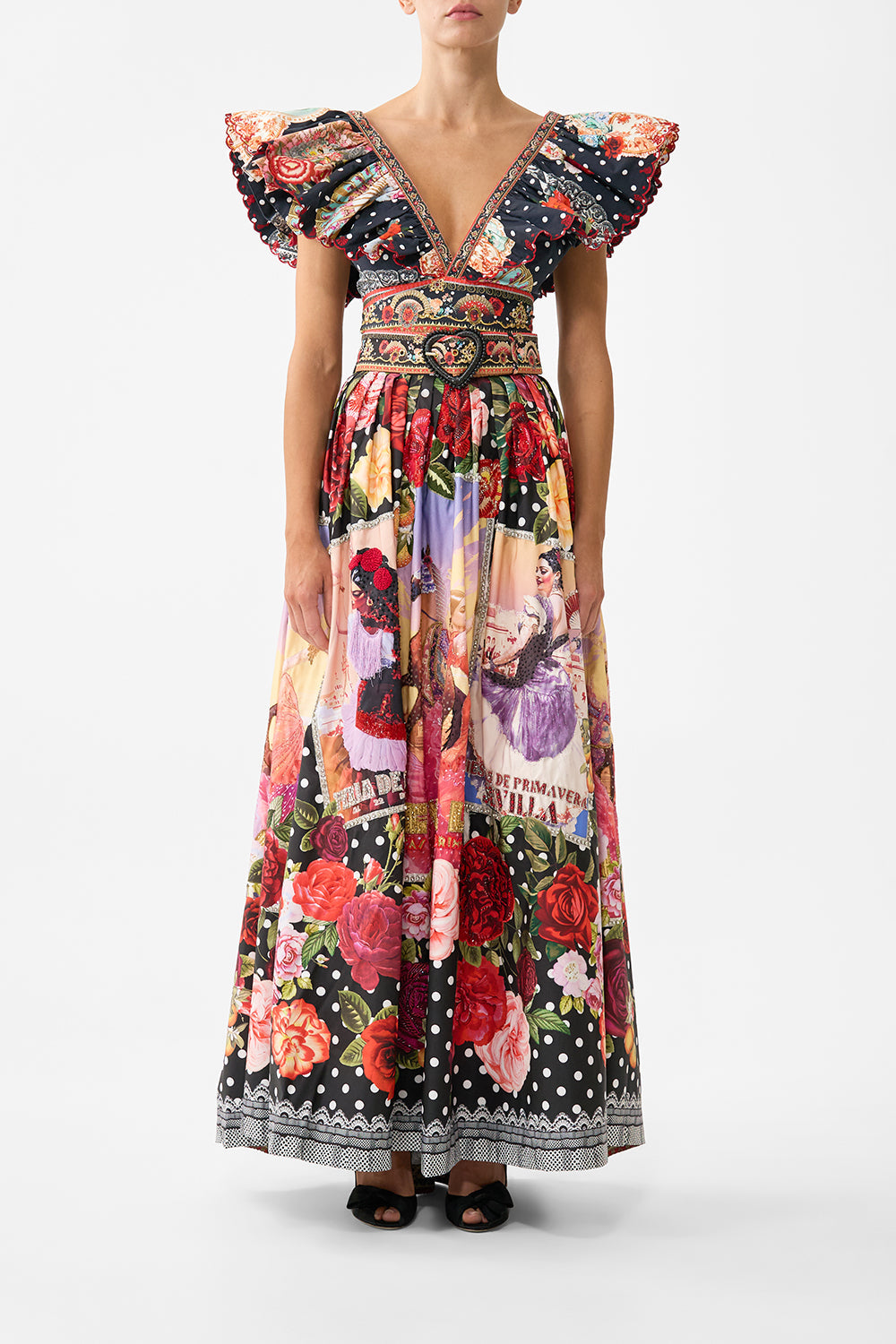 RUFFLE WRAP TOP DAUGHTERS OF DUENDE