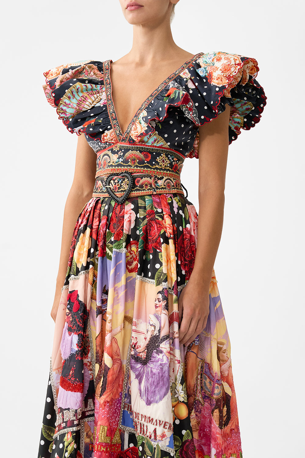 RUFFLE WRAP TOP DAUGHTERS OF DUENDE