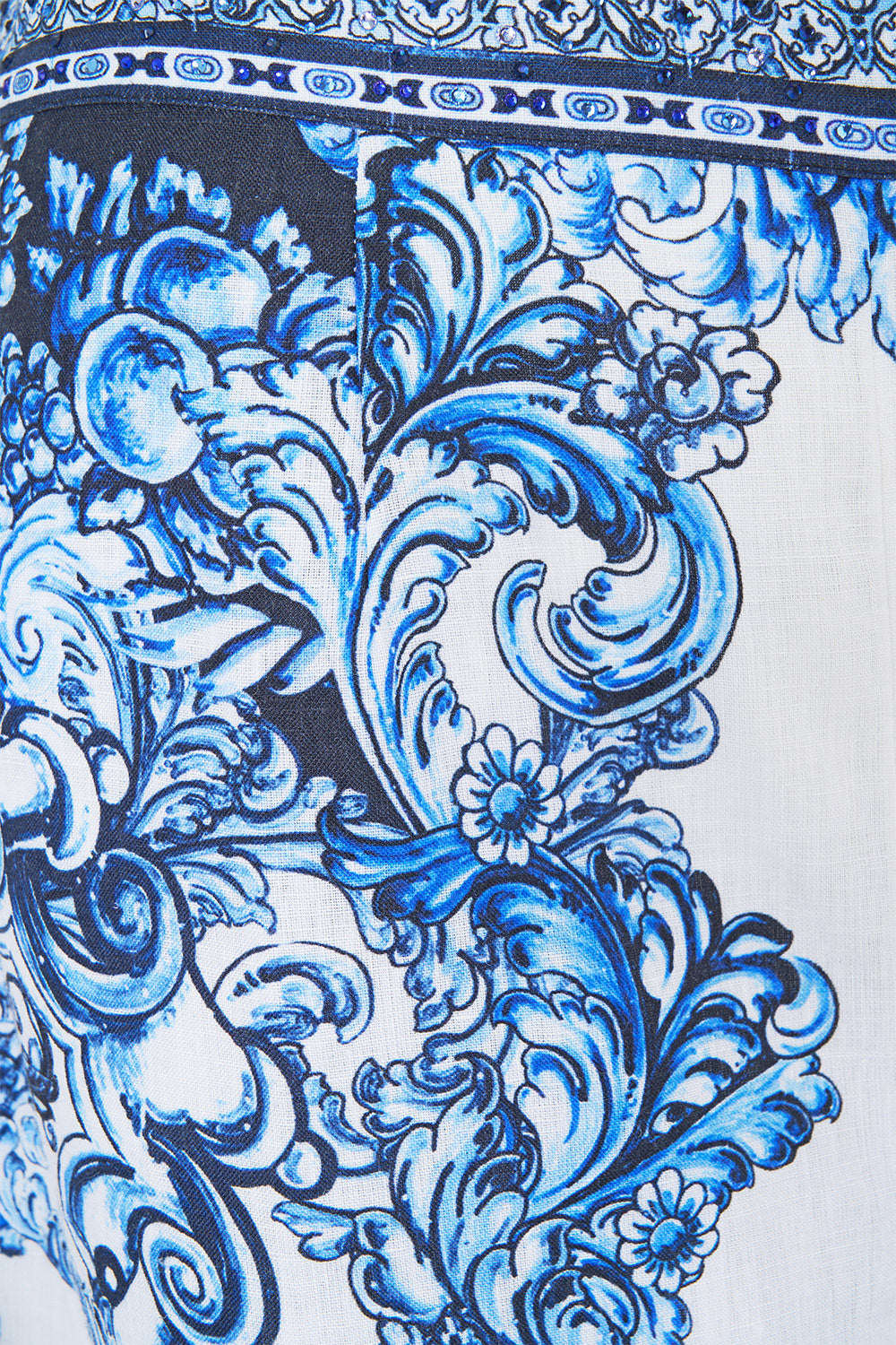 The CAMILLA minimal wide leg pant in our print A Tiled Wonderland.