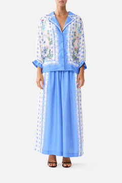 SHIRT WITH GATHERED CUFF MIDSUMMER MOSAICS