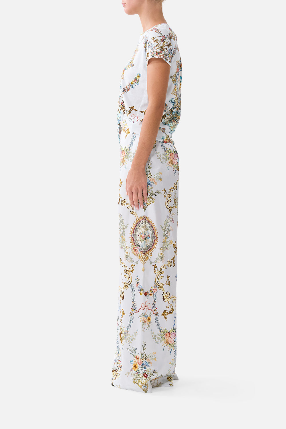 MINIMAL WIDE LEG PANT SEVILLE SWEETHEART