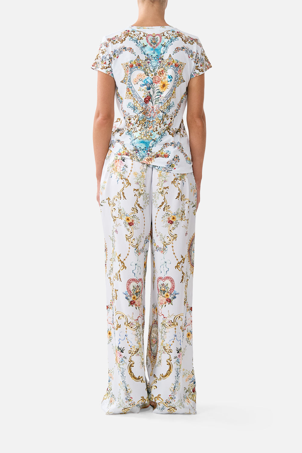 MINIMAL WIDE LEG PANT SEVILLE SWEETHEART