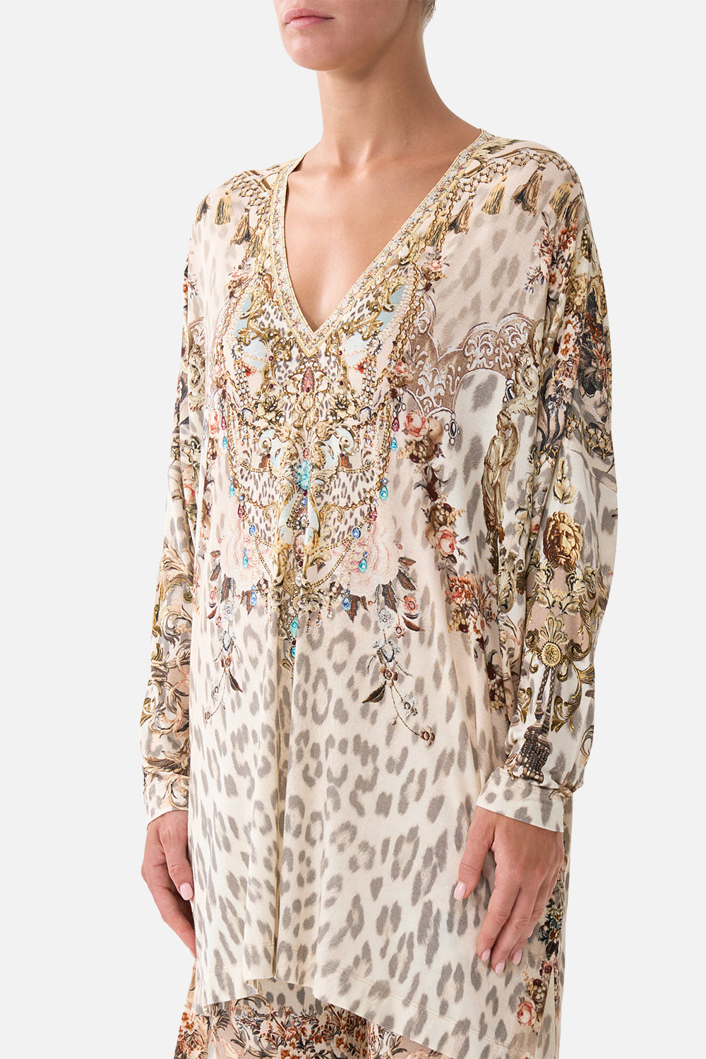 SIDE SPLIT JERSEY TEE ARANJUEZ ANIMALIA